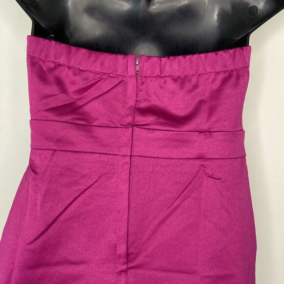 NEW Anthropologie Lulumari Strapless Tie Bow Dress Women's Medium Retro Hoco - Picture 4 of 12